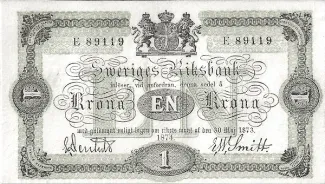 Sweden 1 Króna, 1875 image