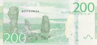 Sweden 200 Kronor, 2014 reverse