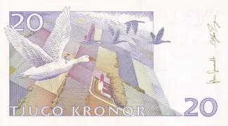 Sweden 20 Kronor, 1997-2008 reverse
