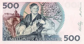 Sweden 500 Kronor, 1985-1986 reverse