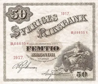 Sweden 50 Kronor, 1917 image