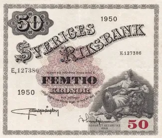 Sweden 50 Kronor, 1962 image