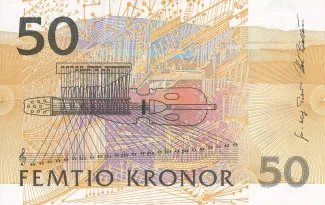 Sweden 50 Kronor, 1996-2003 reverse