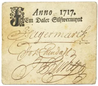 Sweden 5 Daler, 1717 obverse