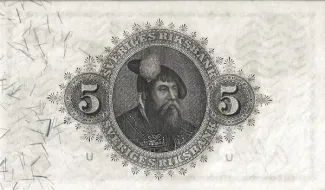 Sweden 5 Kronor, 1906-1917 reverse
