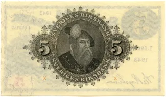 Sweden 5 Kronor, 1918-1952 reverse