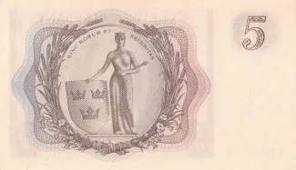 Sweden 5 Kronor, 1954-1961 reverse