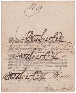 Sweden 7 RD 25, 1789 image