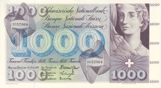 Switzerland 1.000 Francs 5th, 1974 image