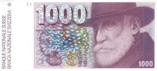 Switzerland 1.000 Francs 6th, 1993 image