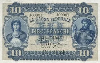 Switzerland 10 Francs, 1914 image