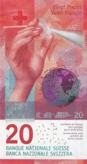 Switzerland 20 Francs 9th, 2021 image