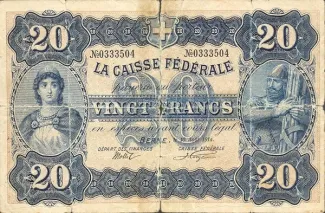 Switzerland 20 Francs, 1914 image