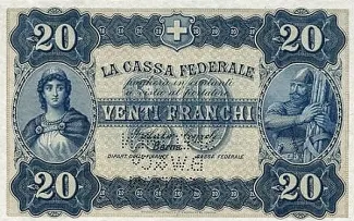 Switzerland 20 Francs, 1914 image