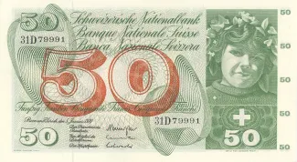 Switzerland 50 Francs 5th, 1974 image