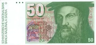 Switzerland 50 Francs 6th, 1988 image