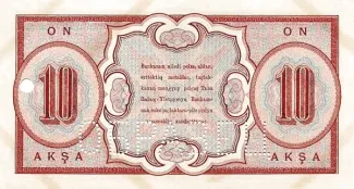 Tannu Tuva 10 Akşa, 1935 reverse