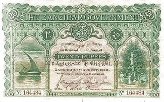 Tanzania 20 Rupees, 1928 image