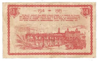 Tarn-et-Garonne, Department of 50 Centimes, 1914 reverse
