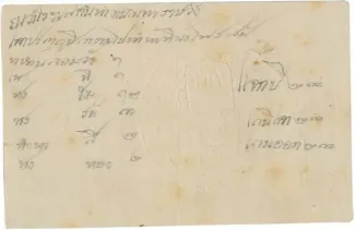 Thailand 1 Att "Paper Att" - Rama V, 1874 reverse