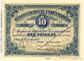 Timor-Leste 10 Patacas, 1915 obverse