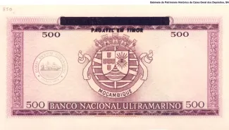Timor-Leste 500 Escudos, 1969 reverse