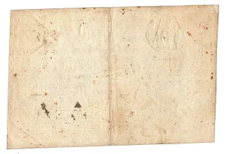 Tønder, County of 1 Rigsdaler Courant - Fredrick V / Christian VII, 1762-1792 reverse