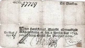 Tønder, County of 2 Mark, 1713 obverse