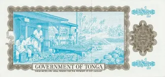 Tonga 0.5 Pa'anga "Reine Salote", 1967-1973 reverse