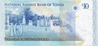 Tonga 10 Pa'anga, 2009 reverse
