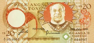 Tonga 20 Pa’anga, 1988 image