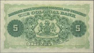 Trinidad and Tobago 100 Dollars, 1940 reverse