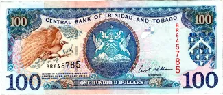 Trinidad and Tobago 100 Dollars, 2002 image