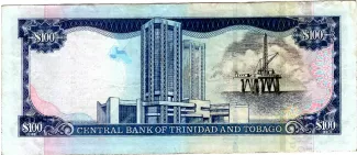 Trinidad and Tobago 100 Dollars, 2002 reverse