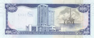 Trinidad and Tobago 100 Dollars, 2006 reverse