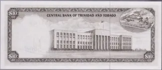 Trinidad and Tobago 10 Dollars, 1964 reverse