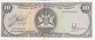 Trinidad and Tobago 10 Dollars, 1977 image