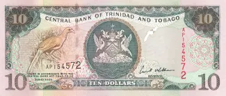 Trinidad and Tobago 10 Dollars, 2002 image