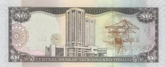 Trinidad and Tobago 10 Dollars, 2006 reverse