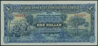 Trinidad and Tobago 1 Dollar, 1929-1932