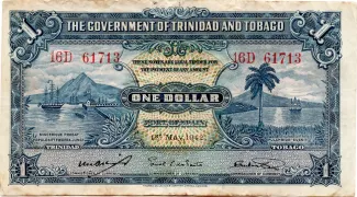 Trinidad and Tobago 1 Dollar, 1935-1949