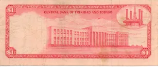 Trinidad and Tobago 1 Dollar, 1964-1969 reverse