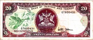 Trinidad and Tobago 20 Dollars, 1985 image
