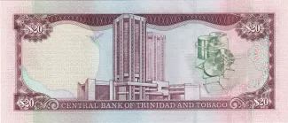 Trinidad and Tobago 20 Dollars, 2002 reverse