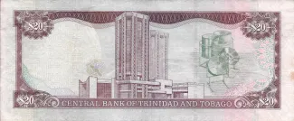 Trinidad and Tobago 20 Dollars, 2006 reverse