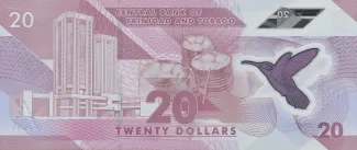Trinidad and Tobago 20 Dollars, 2020 reverse