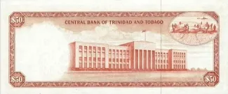 Trinidad and Tobago 50 Dollars, 1977 reverse