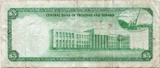 Trinidad and Tobago 5 Dollars, 1964 reverse