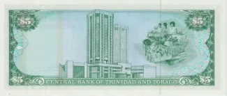 Trinidad and Tobago 5 Dollars, 1985 reverse
