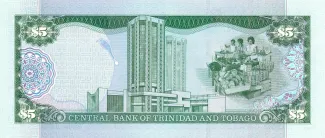 Trinidad and Tobago 5 Dollars, 2002 reverse